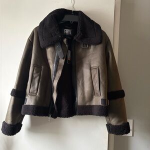 Frye Women's Faux-Shearling Bomber Jacket